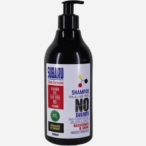 شامپو انواع موی فری سولفات سوبارو 500 میلی لیتری