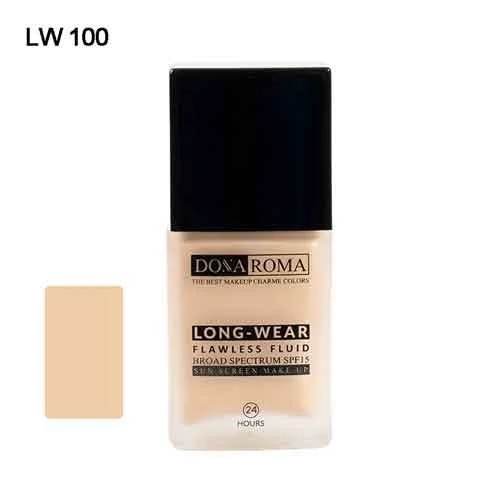 کرم پودر دوناروما مدل Long Wear شماره 100
