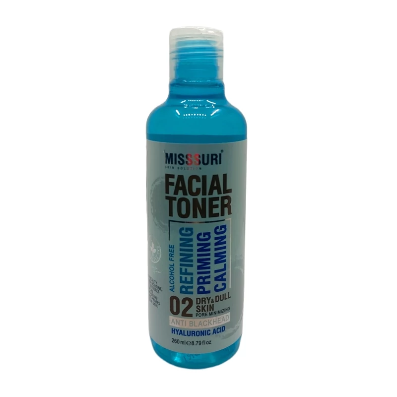 تونر پوست خشک میسوری misssuri facial toner حجم 260 میلی لیتر