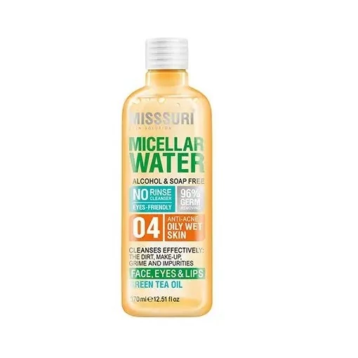 میسلار واتر پوست چرب میسوری MISSSURI micellar water حجم 370 میلی لیتر