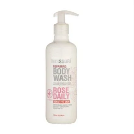 شامپو بدن پوست خشک و حساس میسوری rose daily