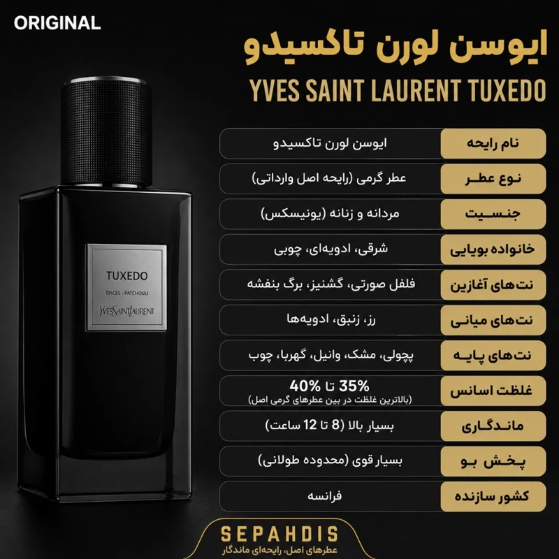 عطر ایوسن لورن تاکسیدو (واردات مستقیم از فرانسه)