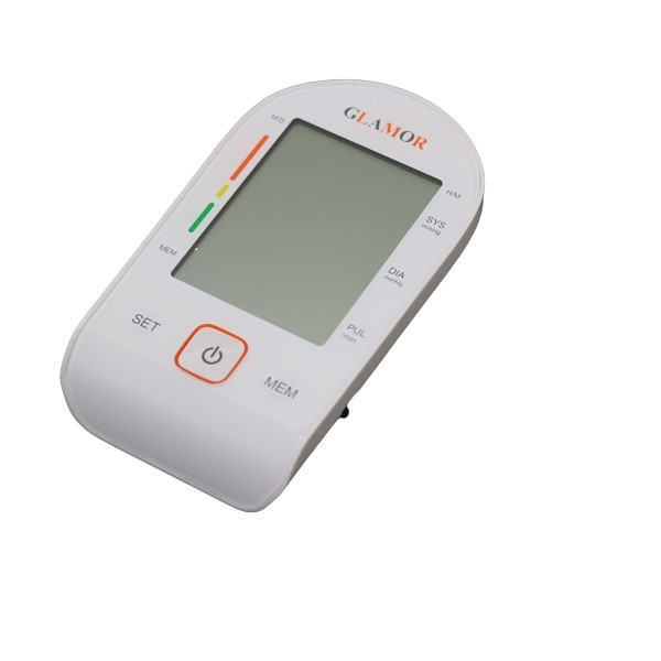 فشارسنج دیجیتال بازویی گلامور مدل PG-800B28 با صفحه نمایش بزرگ، قابلیت سخنگو، اندازه‌گیری ضربان قلب و تشخیص آریتمی، دارای دو عدد کاف سایز 22 تا 44 سانتی‌متر، حافظه 90 عددی و منبع تغذیه برق و باتری