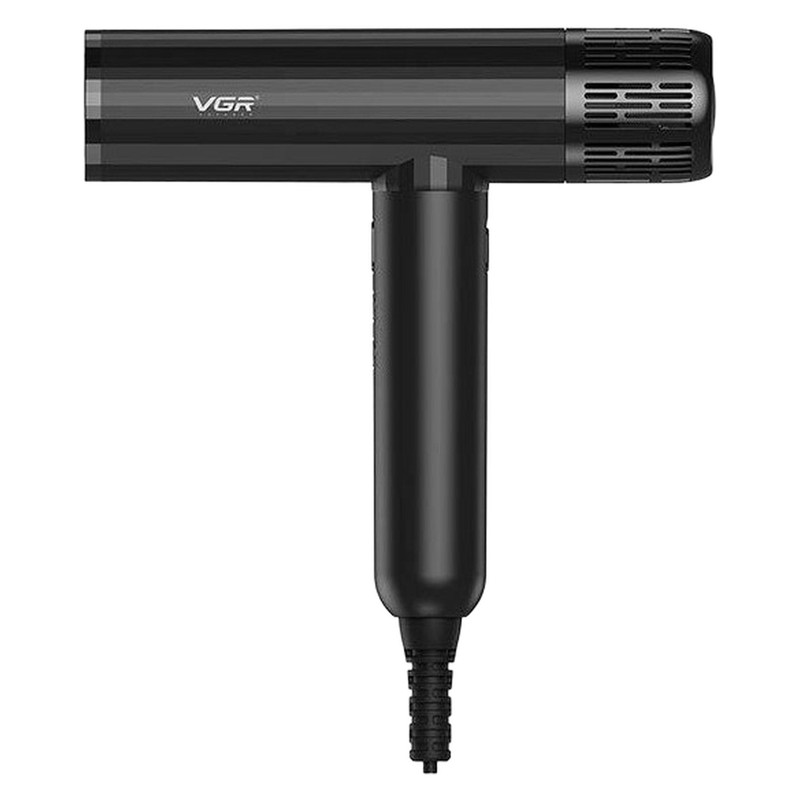 سشوار حرفه‌ای 1600-1900 وات وی جی ار مدل V-427، موتور AC، وزن 550 گرم، المنت سرامیک، دارای سری دیسپانسر، متمرکز‌کننده باریک، متمرکز‌کننده پهن با ویژگی فرکنندگی، صاف‌کنندگی، حجم‌دهندگی