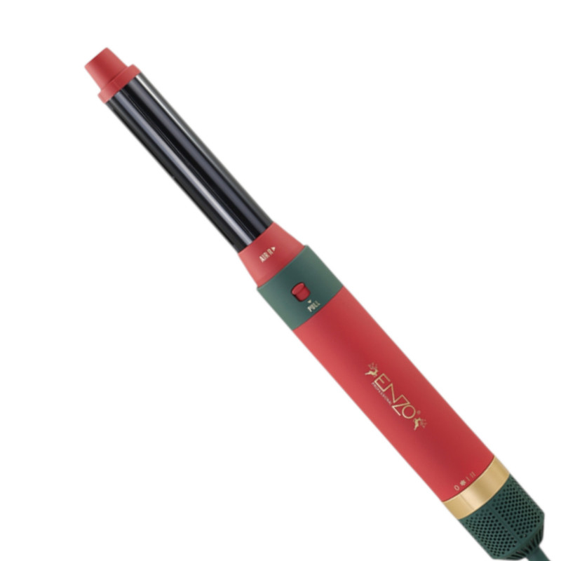 سشوار برس‌دار حالت‌دهنده انزو پروفیشینال مدل EN-6222 با توان 1500 وات، دارای 6 سری متنوع برای حجم‌دهی، صاف‌کنندگی، فرکنندگی، فناوری تولید یون منفی، تنظیمات دما و سرعت چندحالته، مناسب انواع مو، سبک و حرفه‌ای