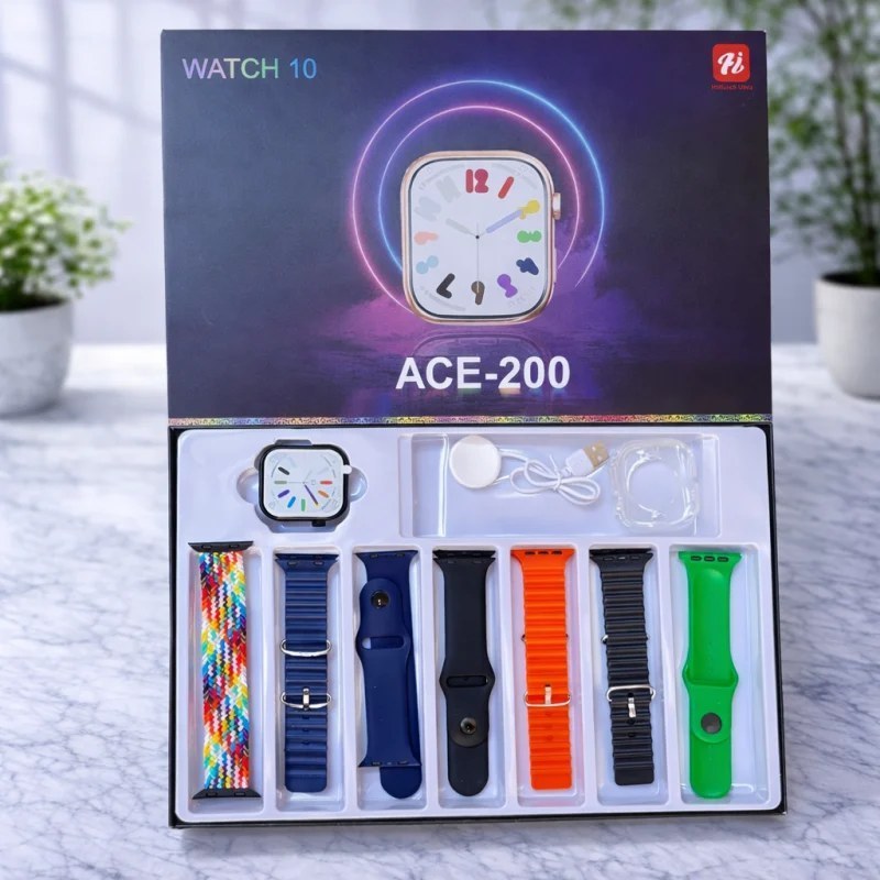 ساعت هوشمند ACE 200 (7+1) با 7 بند اضافه