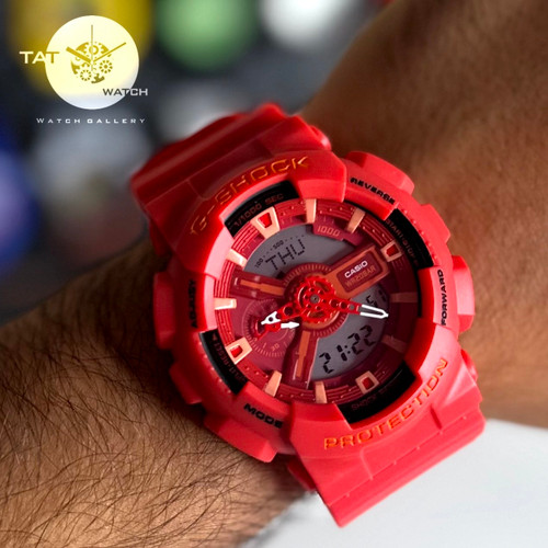 ساعت مچی جیشاک Ga110 در50 رنگبندی ژاپن آلارم چراغ G-Shock