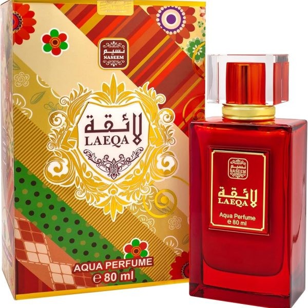 ادکلن شیری لائقه شرکت نسیم LAEQA AQUA PERFUME 80 ML
