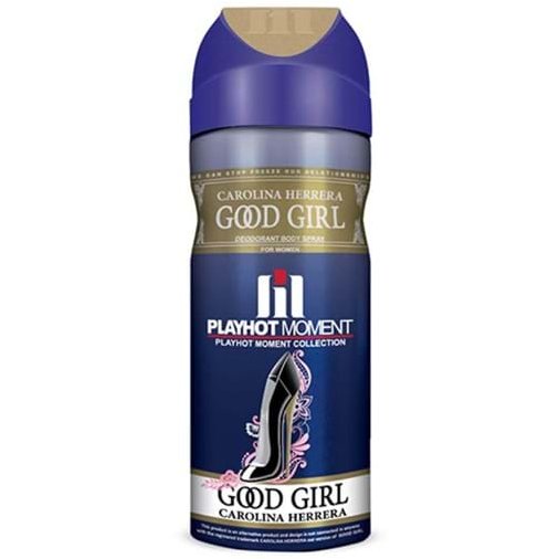 اسپری دئودورانت زنانه پلی هات مومنت مدل Carolina Herrera Good Girl حجم 200 میلی لیتر