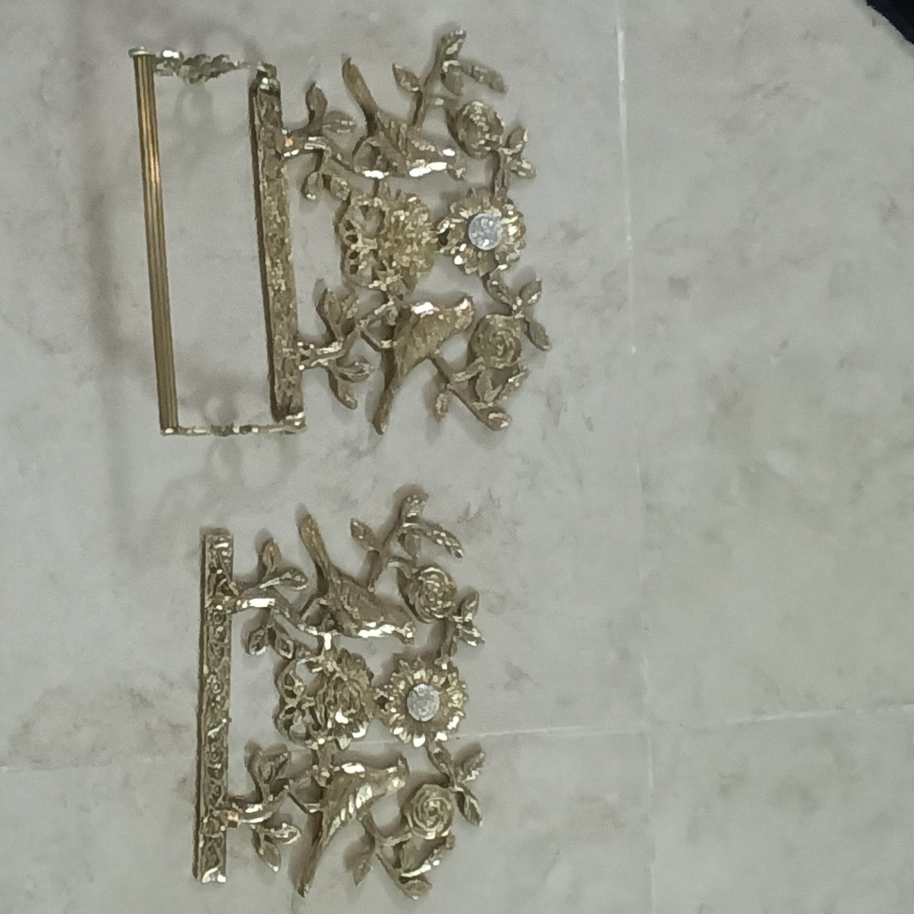 جاحوله ای و جاکلیدی برنجی طرح گنجشک کد 112