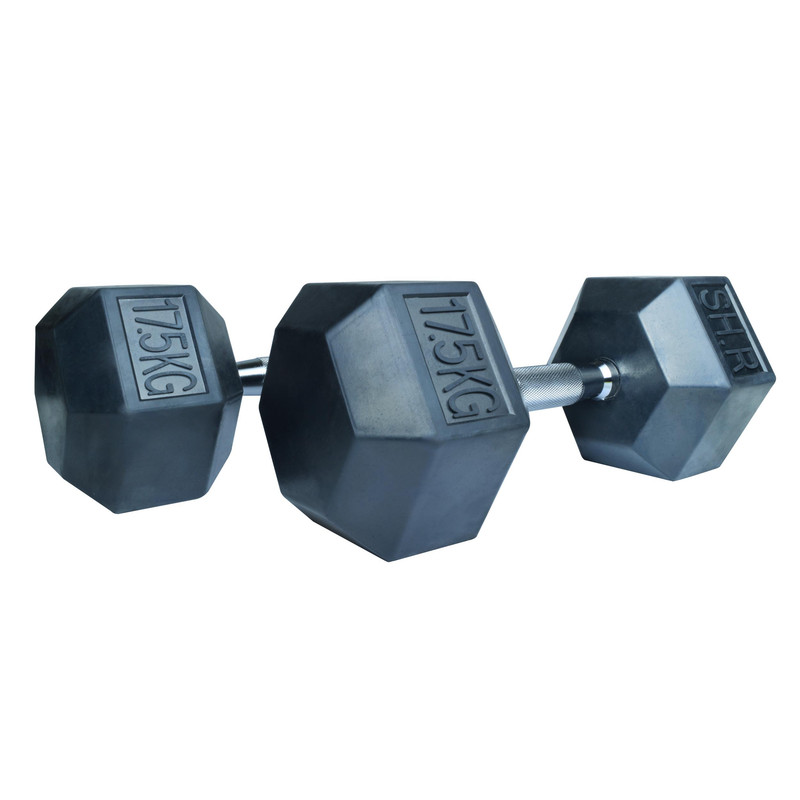 دمبل اس اچ ار کد B6 وزن 17.5 کیلوگرم بسته 2 عددی