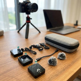 ست میکروفن یقه ای بی سیم مدل SX85 Dual Mic Iphone
