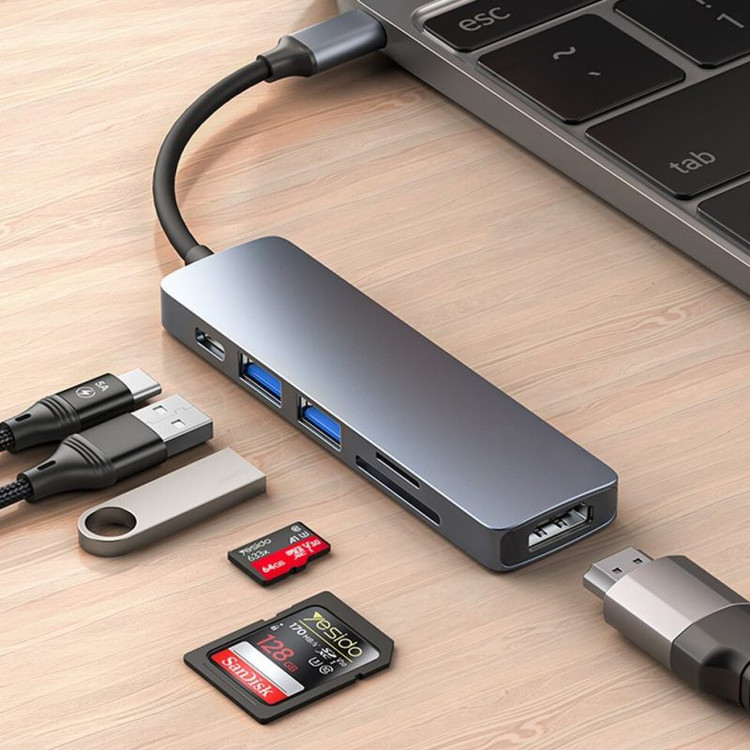 هاب 6 پورت USB-C مدل HDTV4K