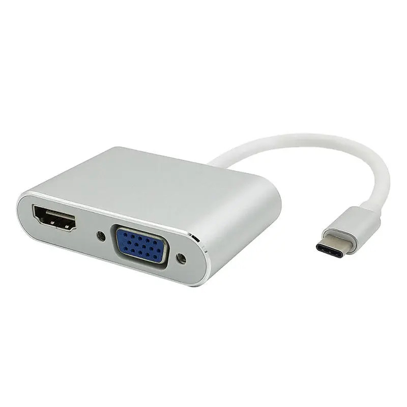 مبدل USB-C به HDMI/VGA مدل ph3206