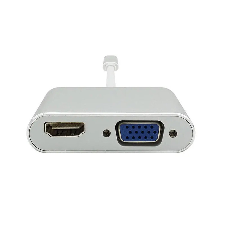 مبدل USB-C به HDMI/VGA مدل ph3206