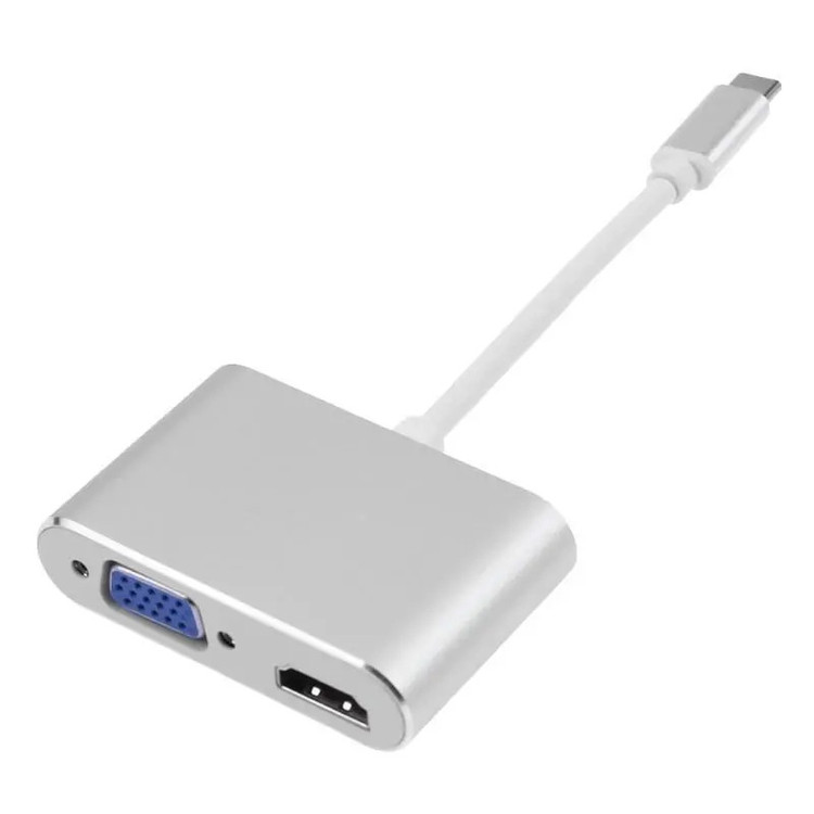 مبدل USB-C به HDMI/VGA مدل ph3206