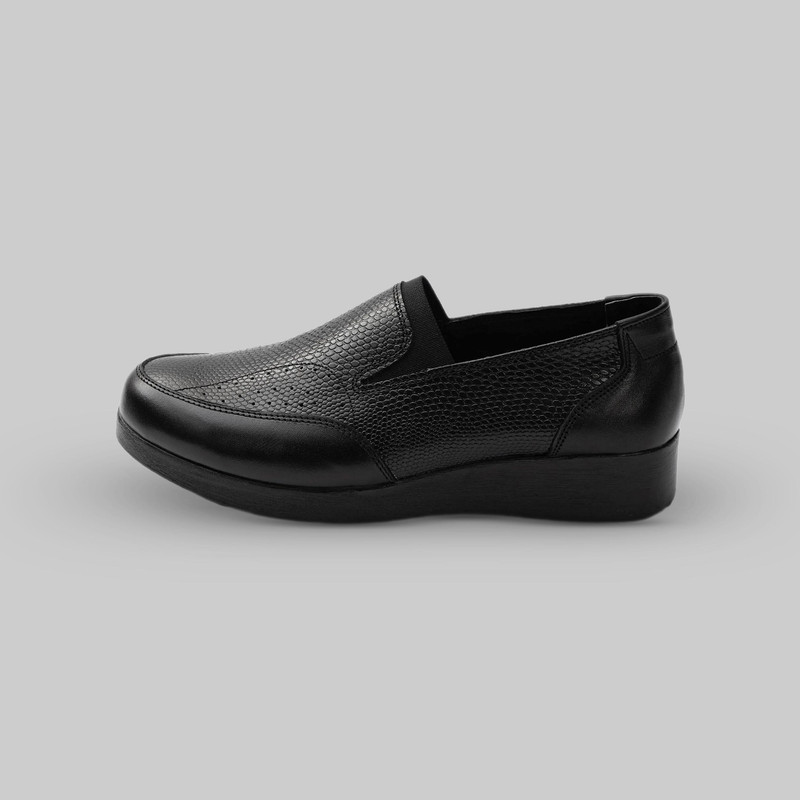 کفش طبی زنانه چرم عطارد مدل هالوکس والگوس چرم طبیعی کد SH371