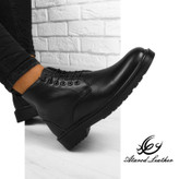 نیم بوت مردانه چرم عطارد مدل چرم طبیعی کد SH25
