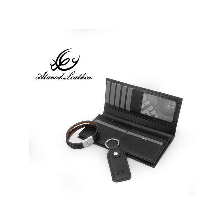 ست هدیه مردانه چرم عطارد مدل چرم طبیعی کد A95