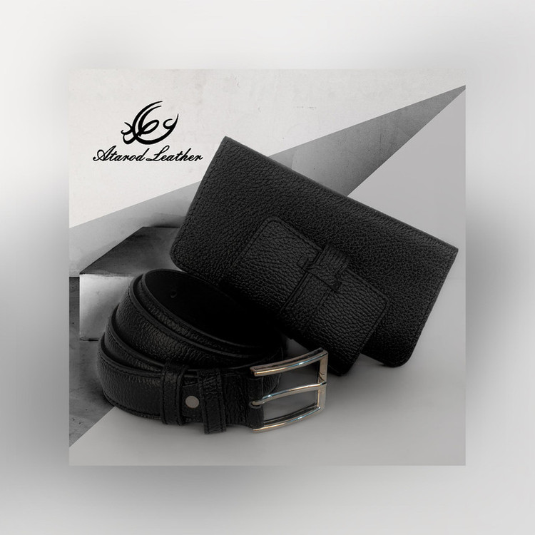 ست هدیه مردانه چرم عطارد مدل چرم طبیعی کد A39