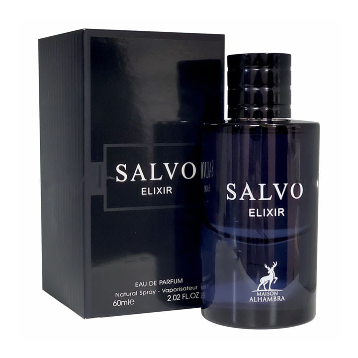 ادو پرفیوم مردانه الحمبرا مدل salvo elixir با رایحه تلخ حجم 60 میلی لیتر