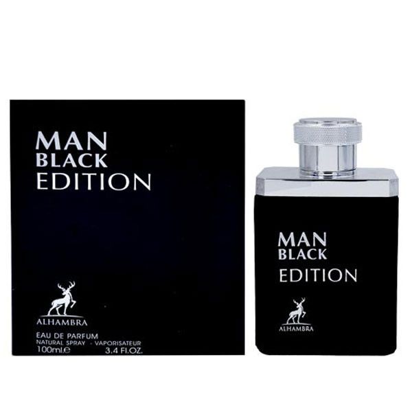 ادو پرفیوم مردانه الحمبرا مدل Man Black Edition حجم 100 میلی لیتر