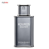 ادو تویلت مردانه ایو سن لوران مدل Kouros Silver حجم 100 میلی لیتر