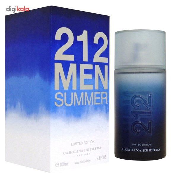 ادو تویلت مردانه کارولینا هررا مدل 212 Men Summer حجم 100 میلی لیتر