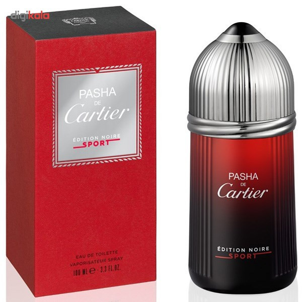 ادو تویلت مردانه کارتیه مدل Pasha de Cartier Edition Noire Sport حجم 100 میلی لیتر