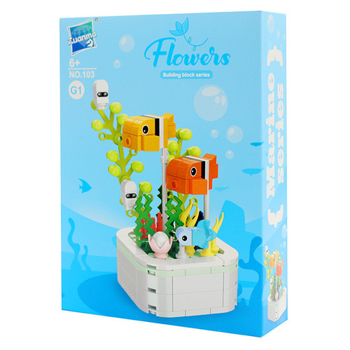 ساختنی فلاورز 200 تکه مدل clownfish طرح ماهی