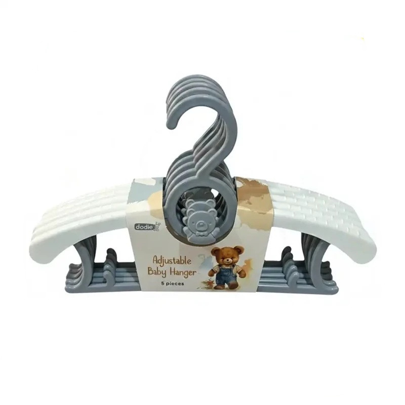 چوب لباسی نوزاد دودیه مدل 2in1 بسته 5 عددی