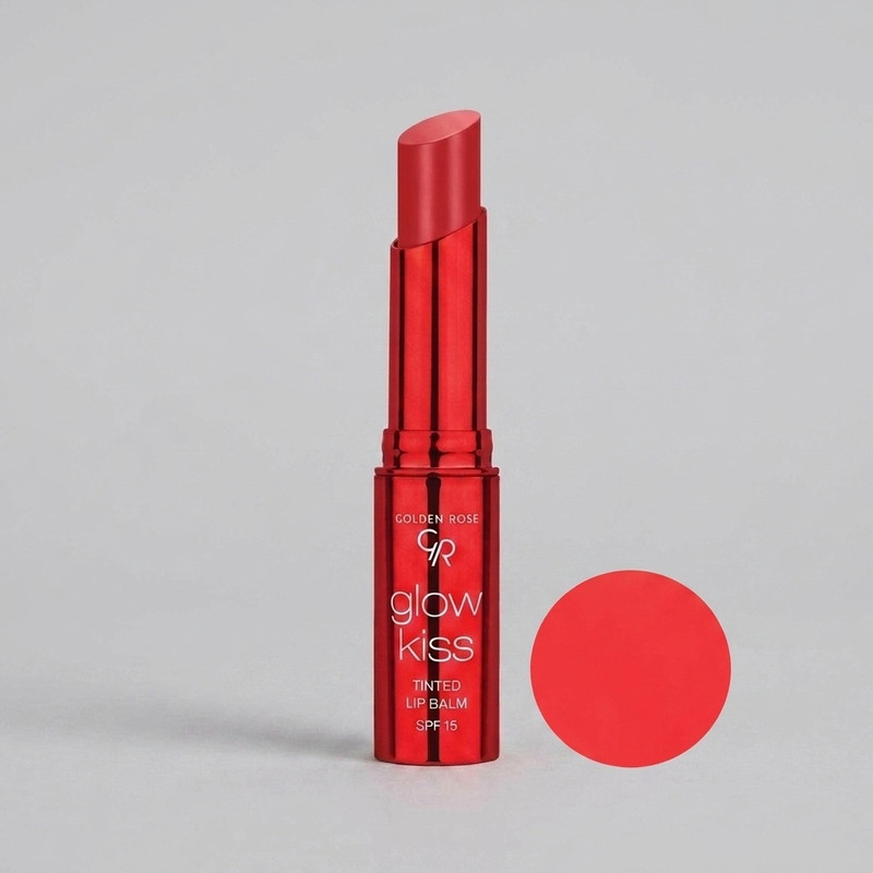 بالم لب تینت گلدن رز مدل TINTED شماره 05 بافت نرم و سبک، ماندگاری بالا، حاوی ویتامین E و SPF 15، محافظت از لب در برابر آفتاب و ایجاد شاین طبیعی