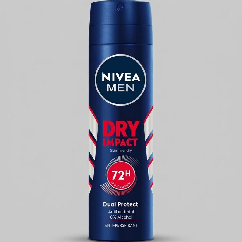اسپری ضد تعریق مردانه نیوآ مدل DRY IMPACT 72h حجم 150 میلی لیتر