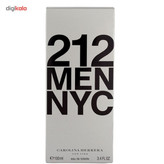 ادو تویلت مردانه کارولینا هررا مدل Men NYC 212 حجم 100 میلی لیتر