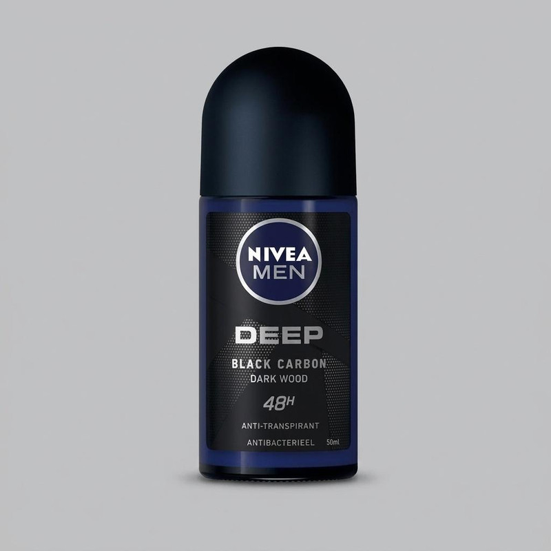 رول ضد تعریق مردانه نیوآ سری deep مدل Black Carbon حجم 50 میلی لیتر